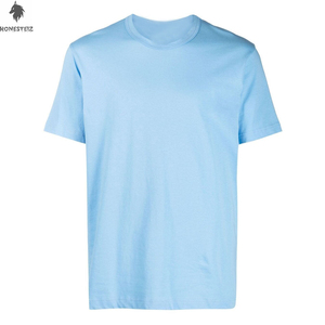 เสื้อยืดผ้าฝ้าย100% สำหรับผู้ชายระบายอากาศคอกลมสไตล์ฮิปฮอปสีทึบลายย้อมธรรมดา - Product Image 1