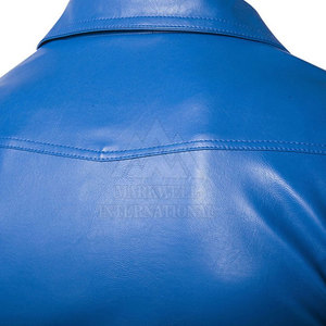 High Quality Breathable Leather Winter <b>Jacket</b> with Front Logo Customized Options for <b>Men</b> - Product Image 5
