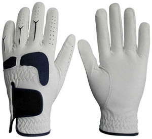 Service OEM Gants de golf en cuir Cabretta véritable antidérapants avec sangle de poignet réglable, pour hommes, doigts entiers, meilleur prix, vente chaude - Product Image 1
