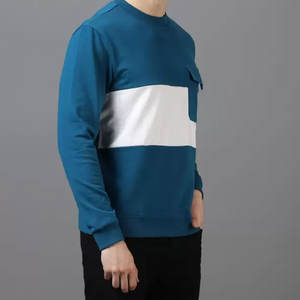 Meilleur tissu neutre à manches longues col plat hommes sweat à capuche meilleur respirant Durable tissu doux hommes sweat à capuche - Product Image 2