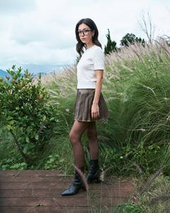 Gilet décontracté à manches courtes en tricot rayé pour femme, coupe régulière, en tissu tissé par Routine - Product Image 6