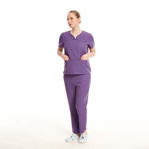 Uniforme de Hospital Más Vendido, Parte Superior para Mujer, Traje de Enfermera, Conjuntos de Algodón y Poliéster, Uniformes de Enfermería Personalizados de Alta Calidad - Product Image 1