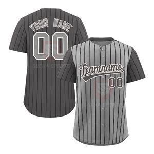 Camiseta de Béisbol Personalizada de Alto Rendimiento con Franjas Blancas, Uniforme Deportivo de Malla Transpirable para Equipos, Adultos y Jóvenes, OEM, Nombre y Número - Product Image 6
