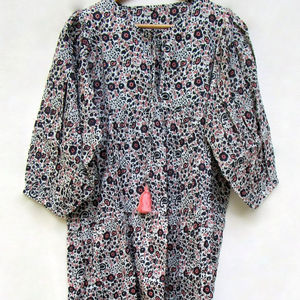 Trending Fashionable Designer Mini Maxi <b>Dresses</b> Screen Printed Neck Puff Sleeve Tiered Boho Hippie <b>Wedding</b> Designs Button - Product Image 1