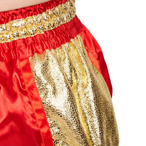 Pantalones cortos deportivos de Muay Thai, pantalones cortos de boxeo, pantalones cortos de entrenamiento de artes marciales, ropa de Fitness de alta calidad, 100% poliéster, pantalones cortos de Muay Thai - Product Image 2