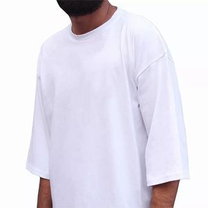 เสื้อยืดผู้ชายคุณภาพสูง สไตล์สตรีทแวร์ วินเทจ ทรงโอเวอร์ไซส์ ผ้าฝ้าย 100% เสื้อยืดผู้ชายไซส์ใหญ่ - Product Image 3
