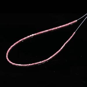 Cuentas Redondas de Piedra Rosa Natural 100% con Certificado de Terceros para la Elaboración de Joyas, 7 Pulgadas - Product Image 2