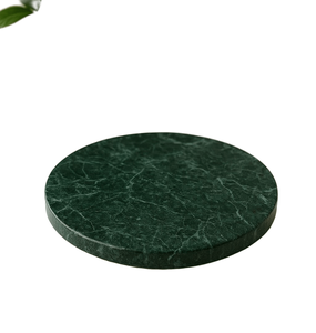 เขียงไม้ทรงกลมและสี่เหลี่ยมผืนผ้าพร้อมถาดไม้ธรรมชาติหินอ่อนสีขาวและหูแขวน - Product Image 5