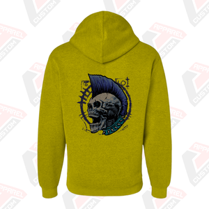 Sudadera con capucha de gran tamaño para hombre con logotipo bordado de alta calidad 360gsm bolsillo de punto ropa de calle personalizable impresión digital - Product Image 2