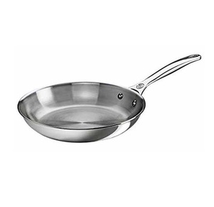 Casserole exotique en acier inoxydable argenté brillant sans couvercle Ustensiles de cuisine Poignée rivetée de qualité alimentaire durable Antiadhésive Facile à nettoyer - Product Image 2