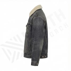 Veste en jean denim de couleur personnalisée légère pour femmes, manteau d'hiver chaud de qualité supérieure, confortable, élégant, vêtements de rue décontractés - Product Image 3