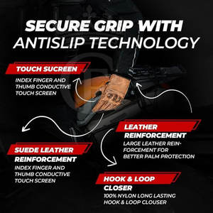 Gants de moto personnalisés Gants de moto fabriqués en usine Gants de moto fabriqués en usine pour adultes - Product Image 4