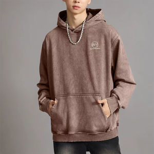 Sweat-shirts à capuche pour hommes de haute qualité, vente en gros, style streetwear, lavage à l'acide, surdimensionnés, respirants, lavage à l'acide - Product Image 6