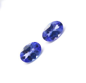 Paires de tanzanite naturelle Paires de pierres précieuses ovales 6X4mm Fabrication de bijoux Pierres précieuses calibrées Pierres précieuses tanzanite de qualité AAA - Product Image 3