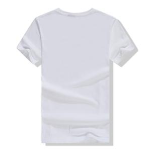Camiseta de Manga Corta <span class=keywords><strong>MU</strong></span> 100% Algodón Blanco Liso Unisex de Punto 100% Algodón Teñido Liso para Mujer Cuello Redondo Superventas 200g - Product Image 2