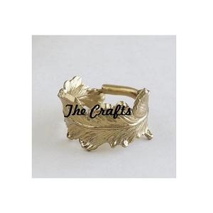 Dernier design Rond de serviette en tissu en aluminium couleur or Rond de serviette de taille personnalisée de la plus haute qualité en vrac - Product Image 3