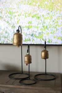 Faroles rústicos de madera y hierro negro - Product Image 6