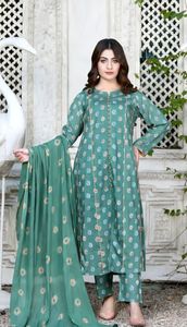 Belle robe Maxi en soie pour femmes pakistanaises impression numérique broderie travail Lehenga Choli grande taille - Product Image 2