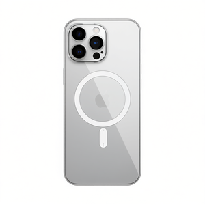 Funda electrochapada DAM para iPhone 15 con anillo magnético de ajuste preciso - Product Image 1