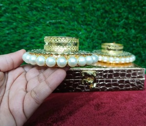 ของขวัญอินเดียที่ใส่เทียนทีไลท์พร้อมกล่องไม้ของขวัญดิวาลีแบบทำด้วยมือของขวัญคืนของ Pooja Ganesha ชุดคอมโบจำนวนมาก - Product Image 4