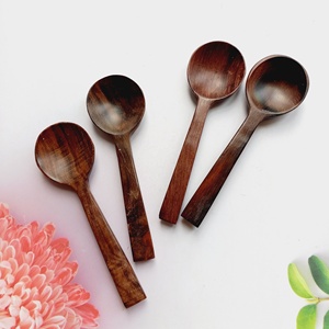 Couverts en bois, petite cuillère pour épices, bois de rose moderne fait à la main du Vietnam de haute qualité, vente en gros - Product Image 1
