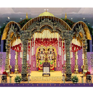 Mandapam de mariage traditionnel de style hindou, en fibre, pour temple du sud de l'Inde, vente chaude, exportations DST au Royaume-Uni - Product Image 3
