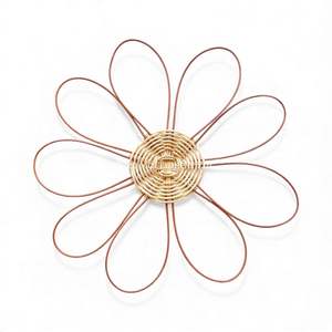 Natural Handmade Flower Wall <b>Decor</b> Natural Woven Art for <b>Baby</b> Nursery <b>Kids</b> Room and Home Decoration From Vietnam - Product Image 2