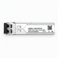 Module émetteur-récepteur optique CWDM-18 80 km, module SFP CWDM à fibre monomode pour la communication réseau à très longue distance