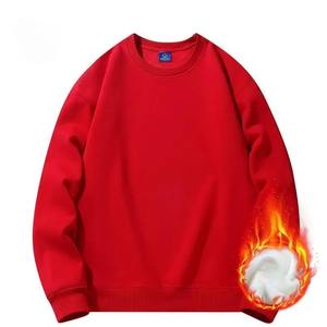 Sudaderas y Hoodies de Invierno para Mujer 2025, Dulces Estilo Coreano, Cuello Redondo, Felpa, 100% Algodón, Transpirables, Gruesas, Colores Sólidos - Product Image 5