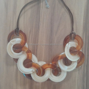 Nuevo collar de resina de moda moderna para niñas y mujeres accesorios de collar de joyería de moda de India B RF Crafts - Product Image 3