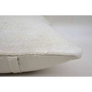 Almohada de lana beige 16x24 pulgadas Toile estampado Kantha cojín tejido Floral hoja Vintage diseños cuadrados mechones para sofá ropa de cama - Product Image 4