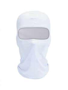 Solid Color Full Face <b>Balaclava</b> Lightweight Breathable Ice <b>Silk</b> Stretch Fabric Hood Custom Logo Outdoor Cycling Helmet Liner - Product Image 3