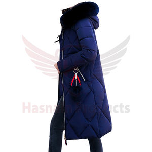 Dernier modèle de manteau d'hiver Veste pour femme avec col en fourrure Parkas à capuche pour femme Parkas pour femme respirantes du Pakistan - Product Image 5
