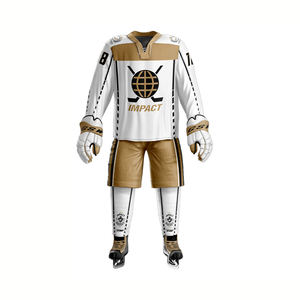 Uniforme de hockey sobre hielo con logotipo de equipo personalizado, conjuntos ligeros de poliéster transpirable 100% de alta calidad, superventas - Product Image 5