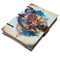 Journal à spirales relié en couverture rigide de 7 x 5 pouces avec fermeture métallique, pages vierges, au meilleur prix de gros