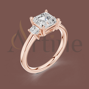 10K Real Gold Heart Design <b>Promise</b> <b>Ring</b> for <b>Women</b> - Product Image 1