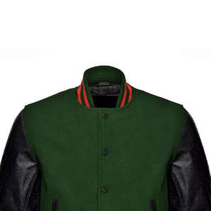 Chaqueta Universitaria de Otoño para Hombre con Logotipo Personalizado al por Mayor, Chaqueta Universitaria de Béisbol Cortavientos para Exteriores, Personalizada con Chenilla - Product Image 3