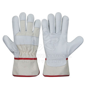 ถุงมือทำงานหนังระบายอากาศได้ดีคุณภาพสูงสำหรับผู้ชายผลิตจากแบรนด์ส่วนตัวที่ติดโลโก้ของคุณเอง AI-WG-03ระดับนานาชาติ - Product Image 1