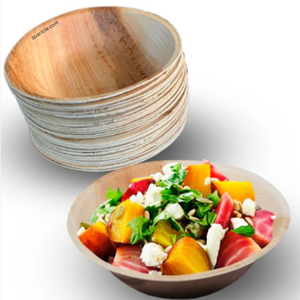 Precio de fábrica, cuencos desechables de Palma de areca de bambú de 240mm para Pasta/fideos, cumpleaños/evento/boda, barbacoa para llevar - Product Image 5