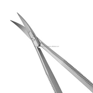 Ciseaux à ressort professionnels en acier inoxydable à lame courbée pour extensions de cils et soins des cuticules – Outil de beauté - Product Image 2