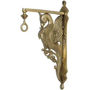 Wall Fixed Bell Hanging Parrot Bracket Handcrafted Antique Home Decor Copper Coated Bells Different Style decorative hangings