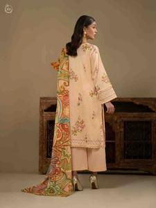 ชุดเดรสผ้าฝ้ายพิมพ์ลายดีไซน์เนอร์สำหรับผู้หญิงชุดฤดูร้อนแบบไม่เย็บลายสำหรับใส่ในสนามหญ้าดิจิตอลแบบปากีสถานตัวเลือกขนาดพิเศษ - Product Image 3