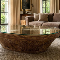 Mesa de Comedor de Ratán para Exteriores - Diseño Ecológico, Cómodo y Duradero para Uso en Casas de Campo y Hoteles
