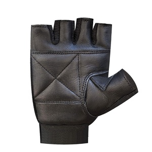 NOUVEAU Gants de musculation en cuir GEO BROTHERS à demi-doigts, avec sangle de poignet réglable, personnalisables, unisexes, pour le fitness - Product Image 5