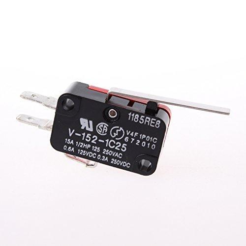 Micro Limit Switch V-153-1C25 Long Straight Lever 2 Hinge High Precision