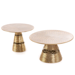 Ensemble fantaisie élégant classique de 3 supports à gâteaux en métal pour Ramadan EID décor Design traditionnel fait à la main nouveau Look Dessert présentoir - Product Image 6