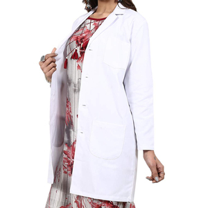 เสื้อโค้ทกันหนาวแขนยาวสำหรับแพทย์ชุดยูนิฟอร์มสำหรับร้านขายยาเสื้อโค้ททางการแพทย์จากประเทศปากีสถาน - Product Image 4