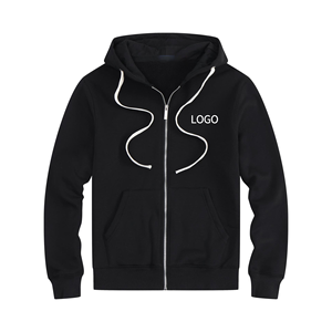 Offre Spéciale automne couleur unie hommes à manches longues fermeture éclair Hoodies avec des couleurs et des tailles personnalisées - Product Image 1