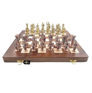 Jeu d'échecs complet en laiton de collection avec pièces d'échecs en laiton 100% pièces d'échecs en laiton pièces de jeu pour adultes - Product Image 6