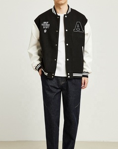 High Quality Custom Embroidery Logo Men Baseball Varisty <b>Jacket</b> in Wholesale - Product Image 5